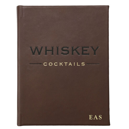 Whiskey Cocktails Personalized Leather Book